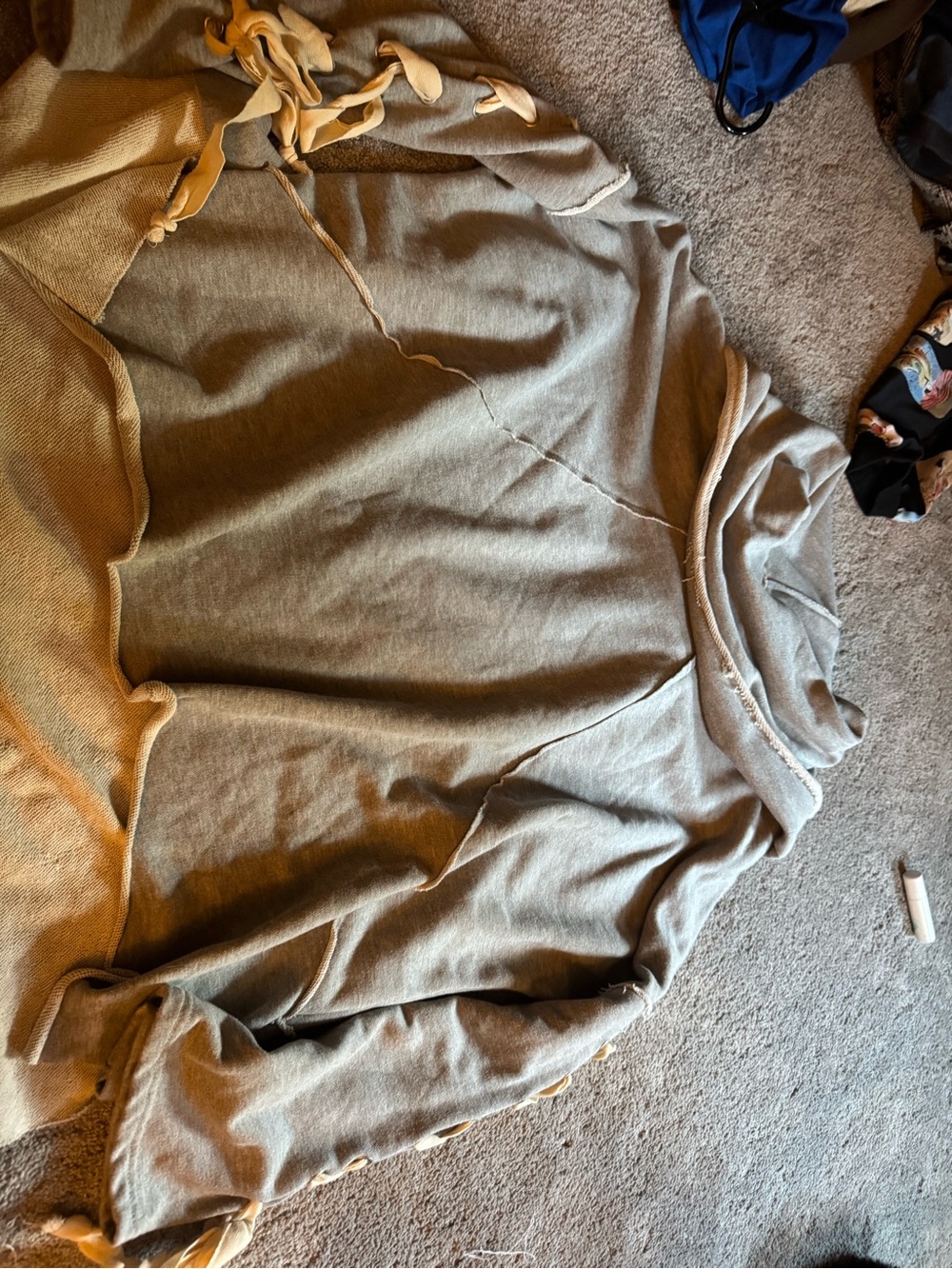 POL Olive Green Drawstring Hoodie Sweatshirt